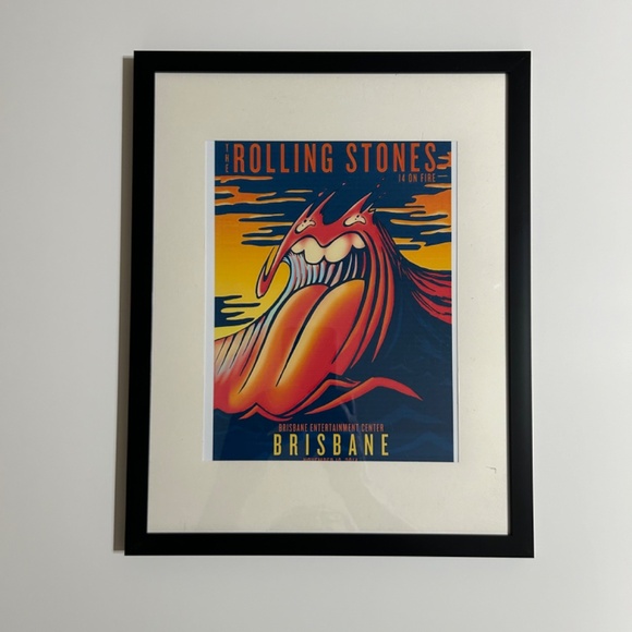 Framed Retro Concert Print 11x14 NWOT - Picture 2 of 2